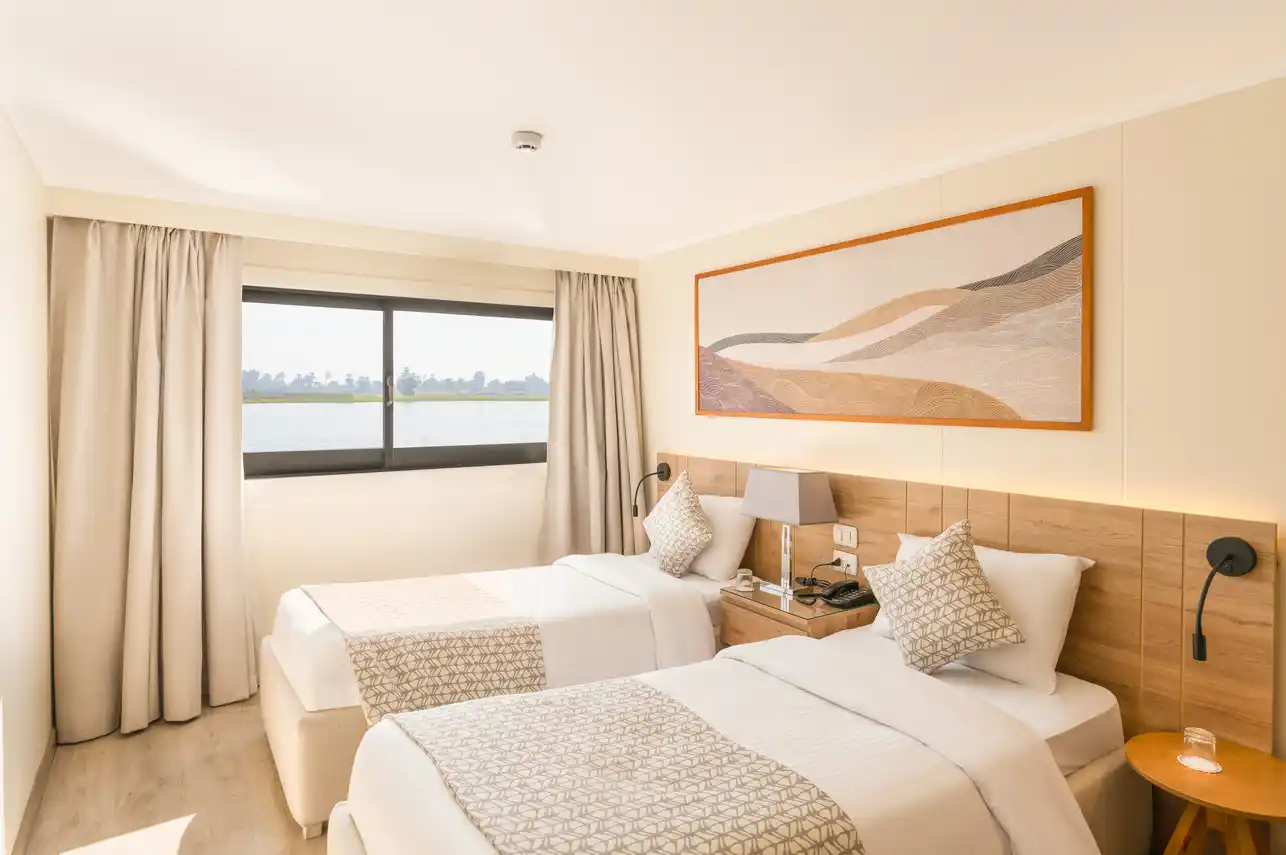 Cabin aboard the Star Of Luxor Nile cruise